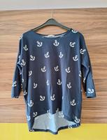 3/4 Arm Shirt, Only, dunkelblau mit weißen Ankern, Größe L Bayern - Mering Vorschau