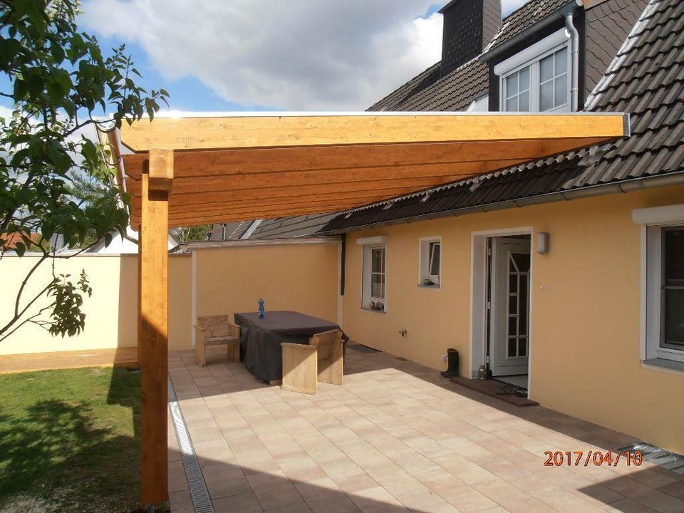 Terrassendach oder Carport 6x3 m Leim holz mit Montage in Bergisch Gladbach