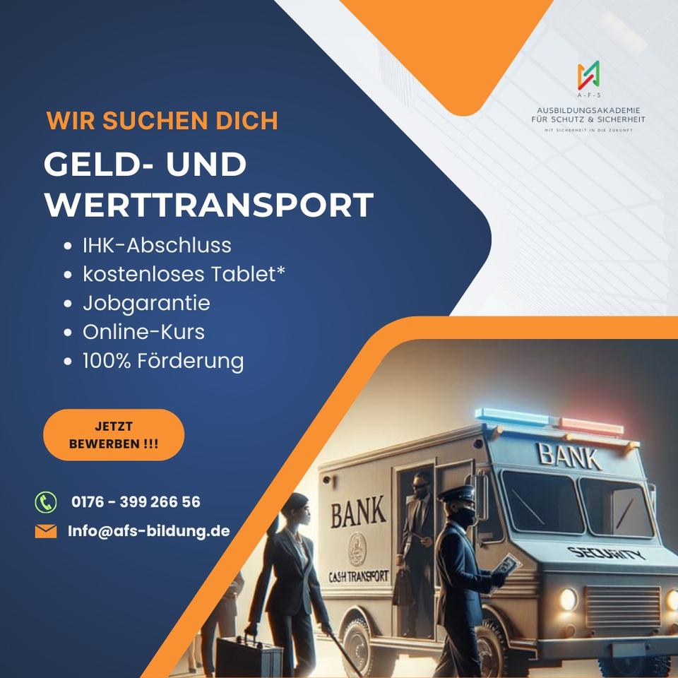 Security | Geldtransportfahrer | Job auch Quereinsteiger (m/w/d) in Plauen
