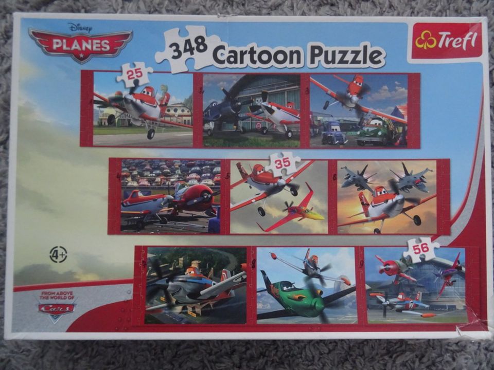 5x Puzzel Kinderpuzzel Planes Cars Panorama Dragons clementoni in Siegen