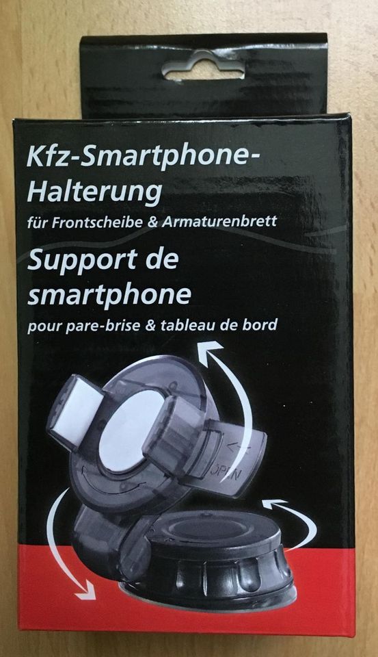 Lescars Kfz-Saugnapf-Smartphone-Halterung für Frontsch. & Arm.Br. in  Niedersachsen - Ronnenberg, Auto Hifi & Navigation Anzeigen
