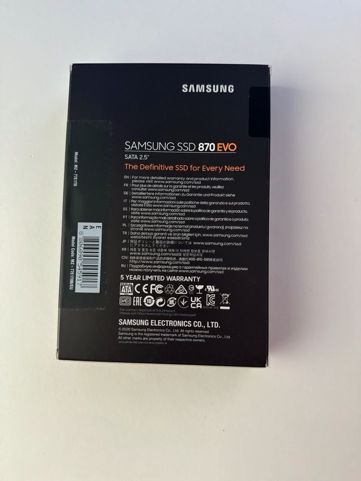 #NEU Samsung SSD 870 Evo 1TB in Köln