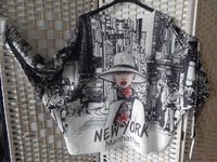 flippige Tunika bunter Pulli mit NEW YORK Text Gr. 42-46 Nordrhein-Westfalen - Grevenbroich Vorschau