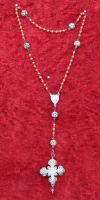 Antiker Rosenkranz - Silber mit roten Perlen Bayern - Marktoberdorf Vorschau