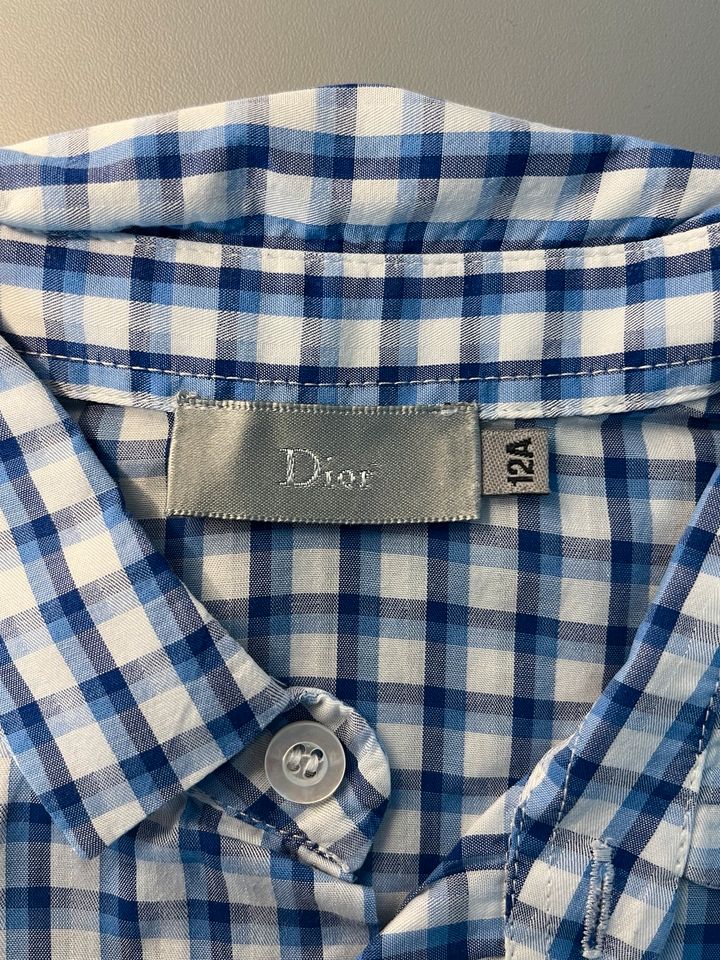 Dior Hemd blau, weiß kariert Größe S in Ravensburg