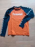 Langarmshirt von Hummel, orange-blau, Gr. 164 Niedersachsen - Adendorf Vorschau