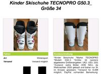 Kinder Skischuhe TECNOPRO G50.3_ Größe 34 Brotterode-Trusetal - Brotterode Vorschau