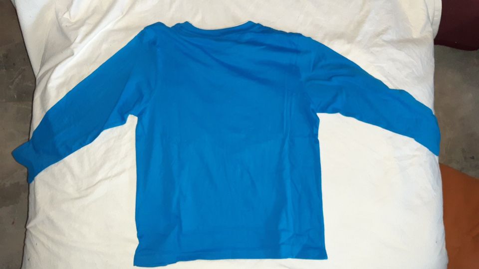 Kinder-Langarmshirt " North Dakota " Blau Größe 128 NEU in Adelzhausen