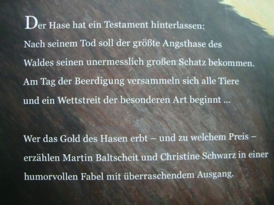 Das Gold des Hasen Buch von Baltscheid & Schwarz in Düsseldorf