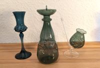 3x Vasen  Kerzenhalter - True Vintage - Blau Grün - mundgeblasen Baden-Württemberg - Mannheim Vorschau