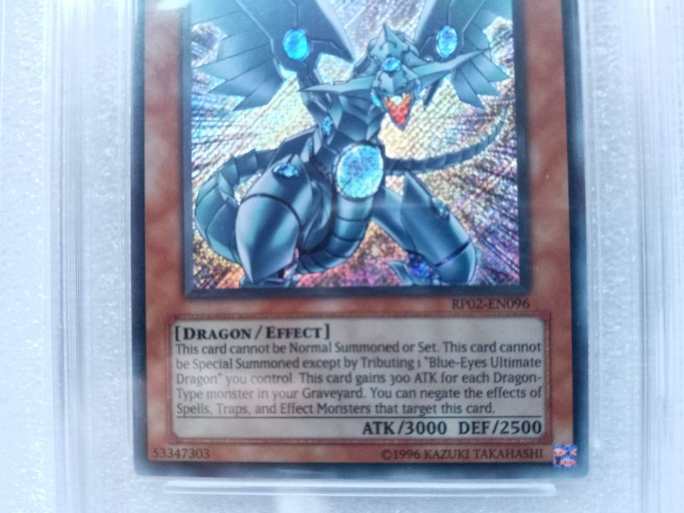 Yugioh TP RP graded PGS wie PSA Blue Eyes Shining Dragon RP2 in Otzberg