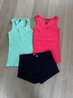 2 neue Basic Tops xs + H&M Shorts xs oder 164 Nordrhein-Westfalen - Borken Vorschau