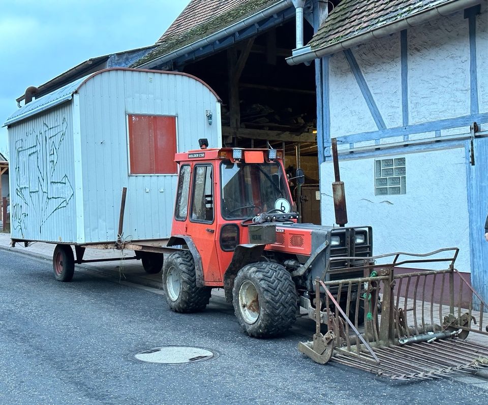 Holder c50 a50 mit Frontanbau, Portalachse, 8x bereift, Papiere in Ranstadt