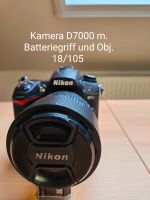 Kamera Nikon D7000 m. Objektiv 18/105 mm u. Batteriegriff MB-D 11 Nordrhein-Westfalen - Voerde (Niederrhein) Vorschau