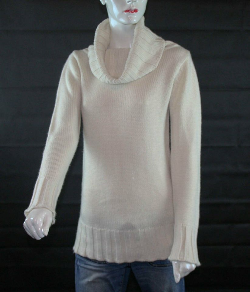 Toller Strickpulli Rollkragen Gr 36/38 beige in Oberaurach