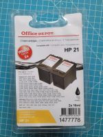 OFFICE DEPOT Tintenpatronen OVP HP21 black 2x 16ml Bayern - Weißenbrunn Kreis Kronach Vorschau