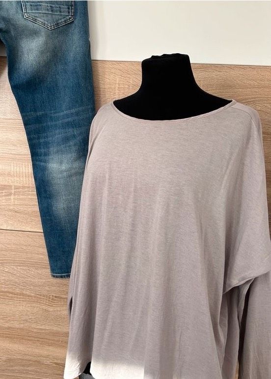 ♥️ WUNDERSCHÖNE DRYKORN BLUSE FARBE TAUPE EDEL CLASSY MIT SEIDE in Arnsberg