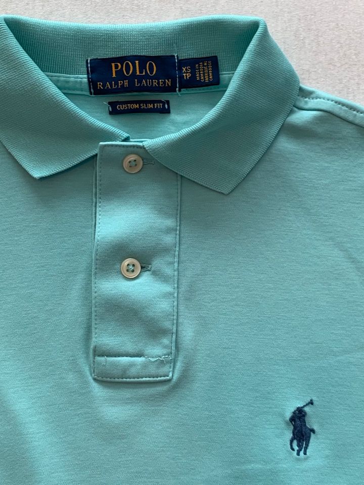 Polo Ralph Lauren Poloshirt Größe XS Custom Slim Fit türkis in Ludwigshafen