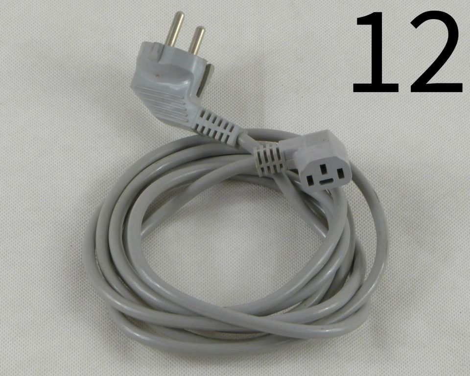 14x Strom Kabel Kalt Geräte Verlängerungs Stecker C13 PC Monitor in Lülsfeld