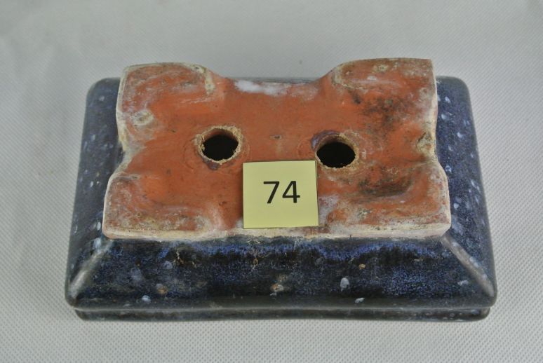 74 Bonsaischale, blau, rechteckig, 19 x 11,5 x 7 cm in Neumünster