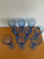 9 Weingläser Wassergläser blau mit Stil Baden-Württemberg - Wiesloch Vorschau