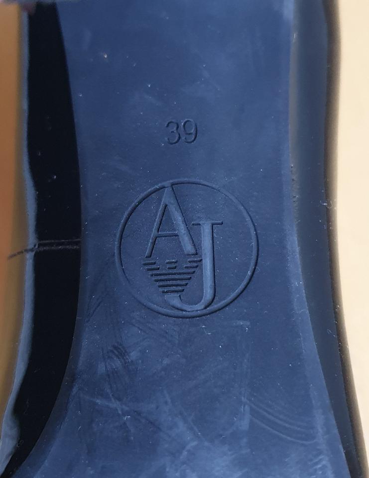 ARMANI JEANS – 38/39 – Pumps – schwarz – High Heel - Lackleder in Bremen
