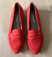Ungetragen - Halbschuh von Cypres, Gr. 39, Rot, Suede-Leder Baden-Württemberg - Konstanz Vorschau