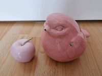 Schöner Deko Keramik Vogel groß + Apfel rosa Niedersachsen - Wilhelmshaven Vorschau