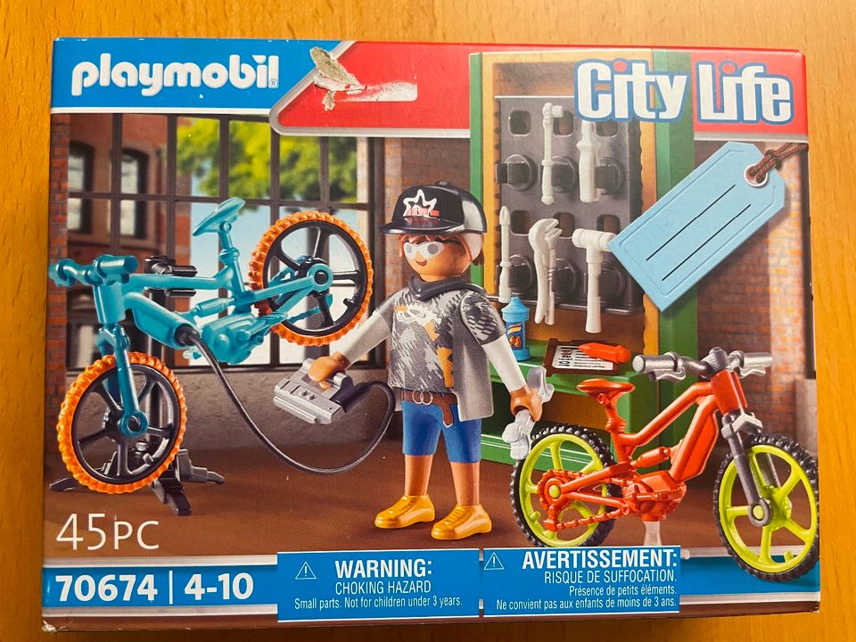 Playmobil Geschenkset E-Bike-Werkstatt 70674 City Life in Blieskastel