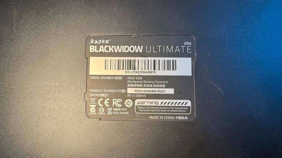 BlackWidow Ultimate Razer Tastatur in München