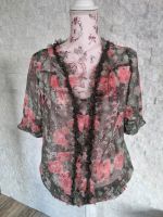 Street One Bluse Kurzarm Shirt Khaki Blumen Gr.38 wie Neu Baden-Württemberg - Engelsbrand Vorschau