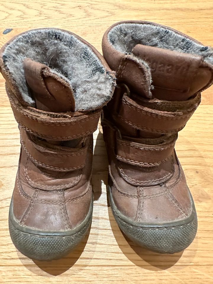 Kinder - Bisgaard Schuhe Stiefel Gr. 25 - Winter gefüttert braun in Köwerich