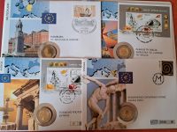 4 x 2 Euro Gedenkmünzen Numisbrief Deutschland Malta Zypern Thüringen - Mönchenholzhausen Vorschau