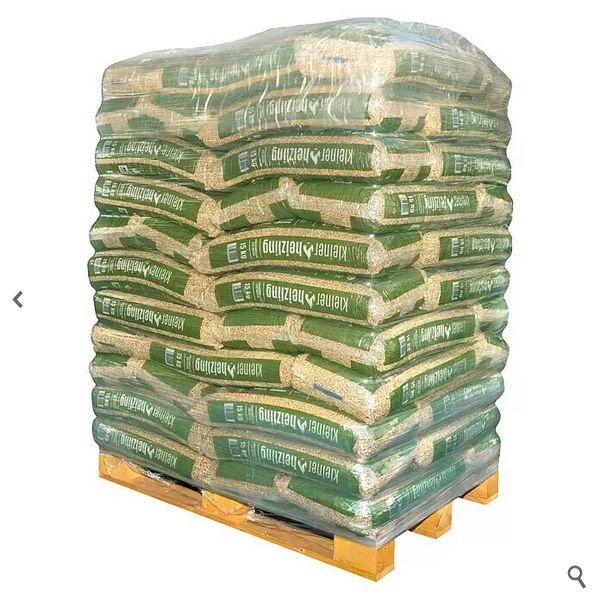 Holzpellets 15kg Sack 66 Sack pro Palette Pellets in Wallhalben