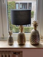 Ananas Lampe mit zwei Ananas Dosen gold schwarz Düsseldorf - Oberkassel Vorschau