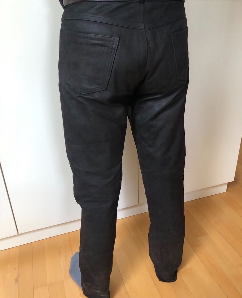 Lederhose/Motorradhose W 33/34 L 34/36 in Bestensee