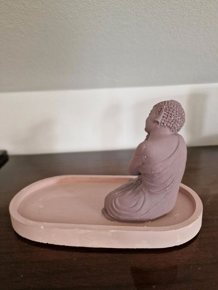 Buddah Deko Schale schmuckteller Yoga Geschenk rosa lila in Körle