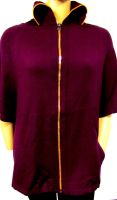 Neu Strick Jacke Poncho style Kurzarm bordo dunkel rot Gr. 44/46 Nordrhein-Westfalen - Verl Vorschau