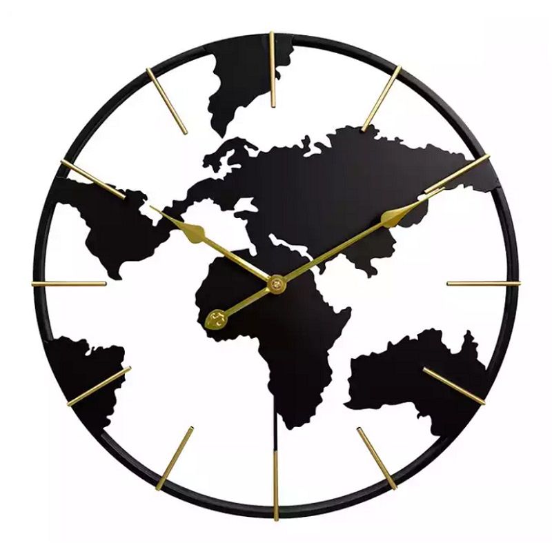 XXL Große Designer Wanduhr Weltkarte Uhr Metall Atlas in Köln