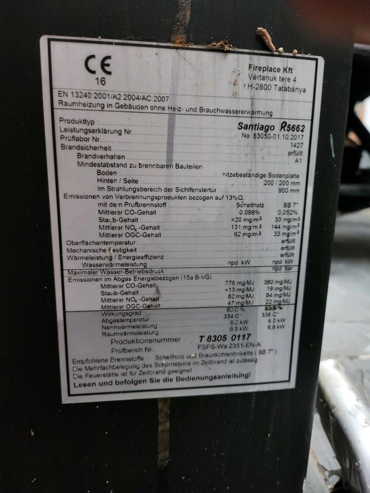 Holzofen 6,8 KW in Linnich