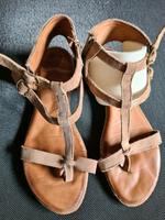 Sandalen Leder Touch it. 38 Römersandalen Zehentrenner Hessen - Weilburg Vorschau