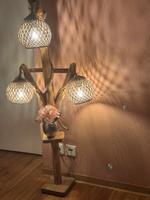 Naturholz Stehlampe mit drei Kopfteilen Frankfurt am Main - Dornbusch Vorschau