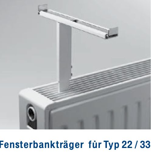 Fensterbankträger für Heizkörper, 4 Stück