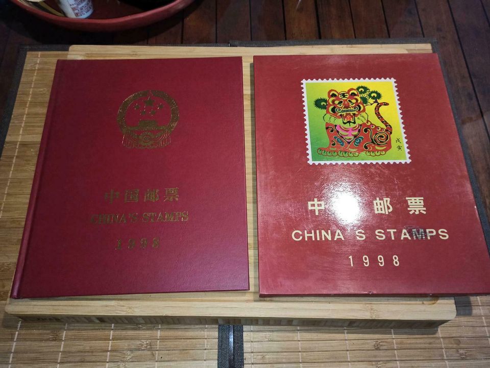 CHINA Stamps 1998 Set Book Briefmarken collection 1998 China in Bockhorn