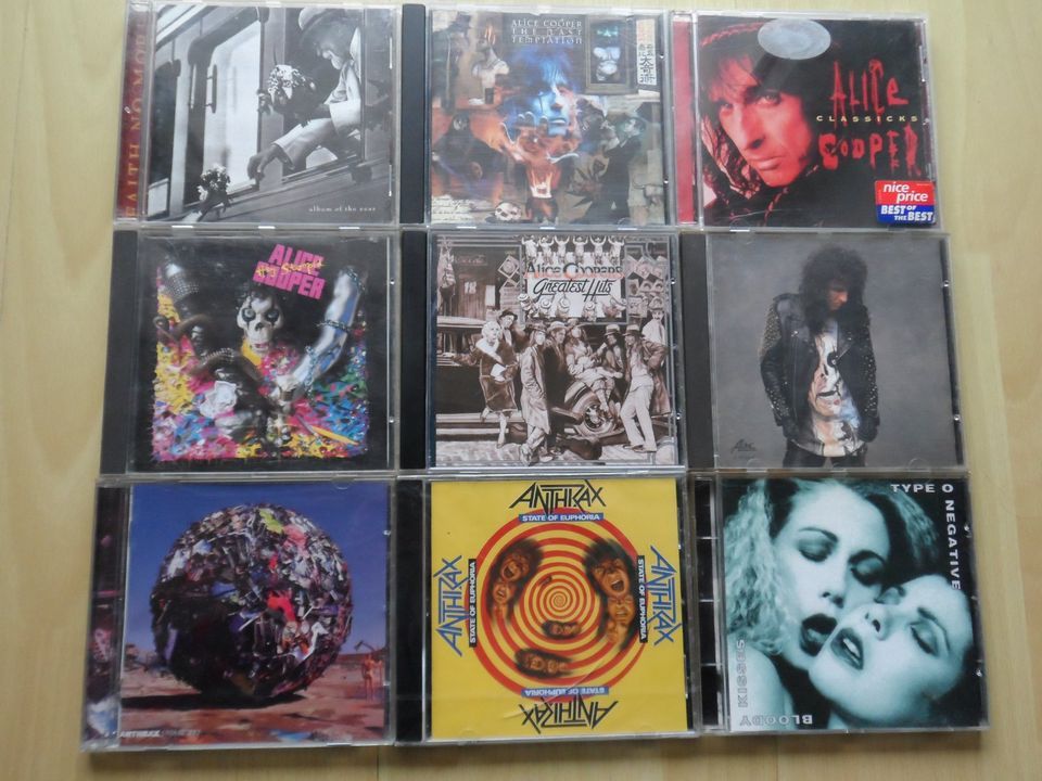 (4) 108 Metal CD's Alice Cooper, Dio, Rainbow, Ozzy Ozbourne Doro in Ludwigshafen