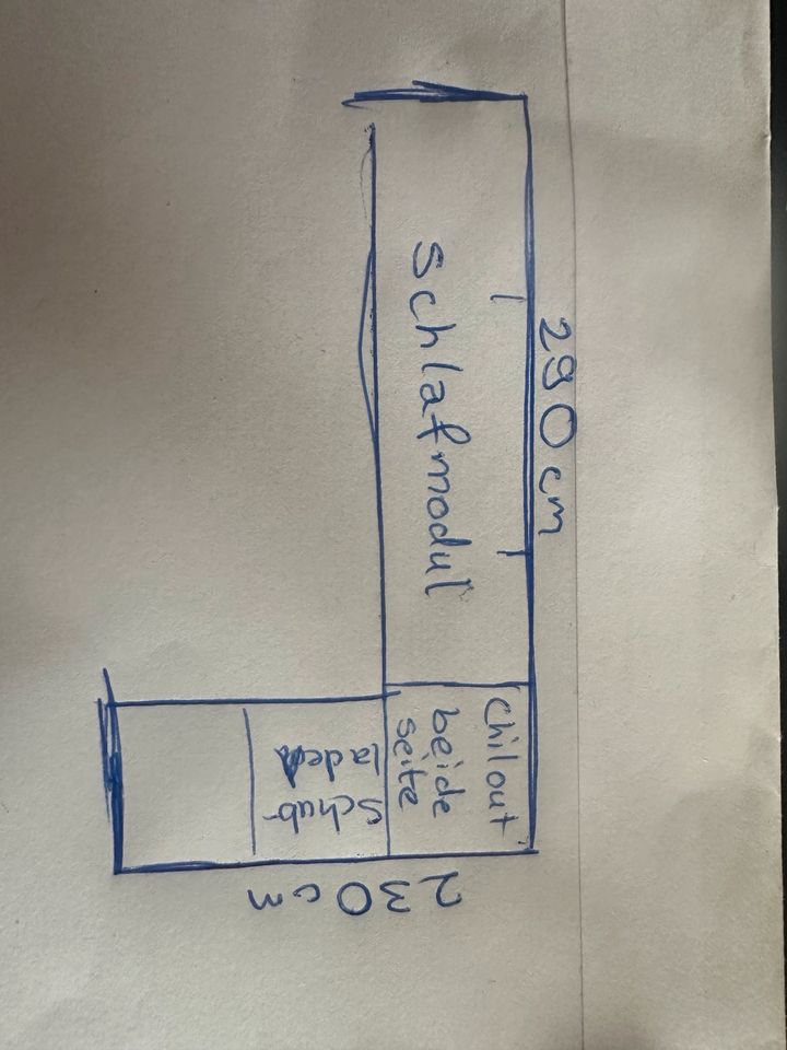 sofa mit schlaffunktion und integrierter Schublade in Tübingen