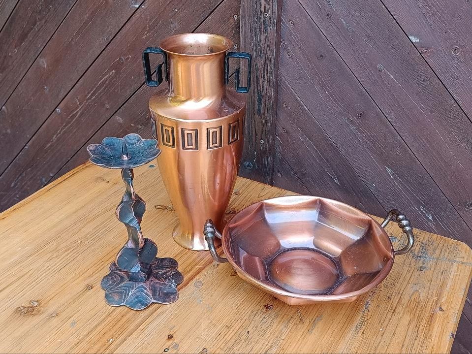 Metall Deko Kupfer Schale Vase Kerzenständer ab 8€ in Osterwieck