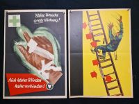 10 alte DB UVV DIN A2 Plakate 50er-80er Jahre Unfallverhütung #8 Saarland - Heusweiler Vorschau