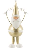 Weihnachtsmann "Hohoho" in Champagne – Elegante Metallskulptur in Nordrhein-Westfalen - Gladbeck Vorschau