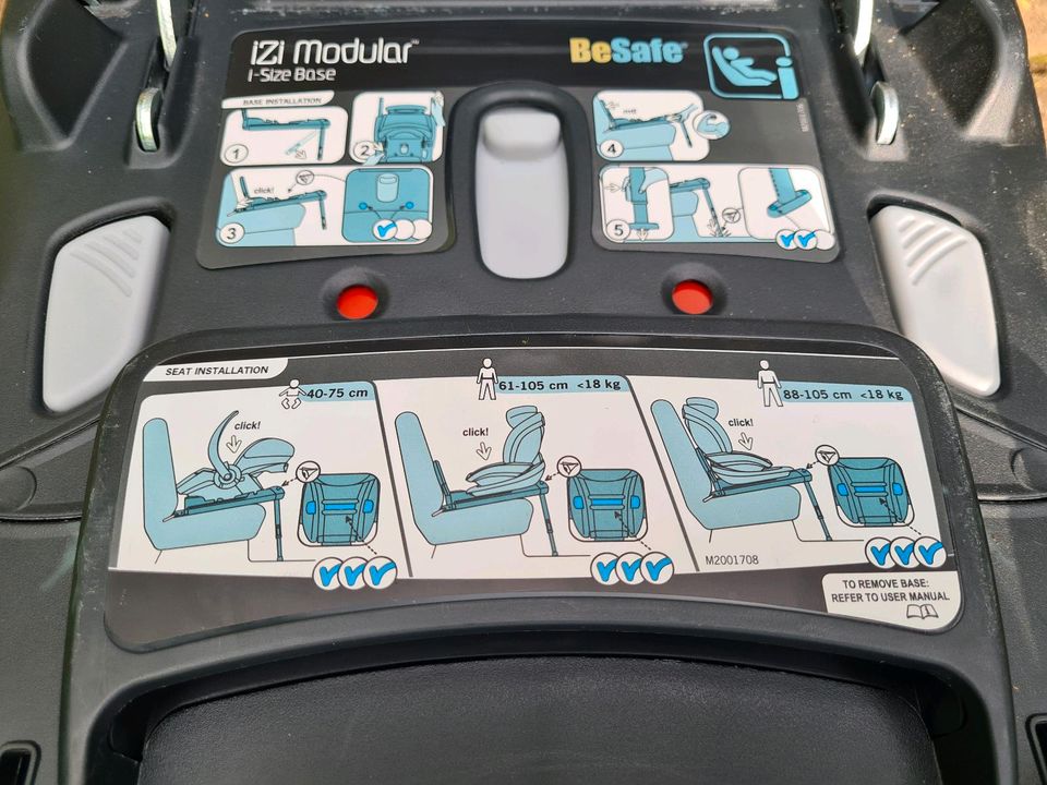 2 Kindersitze Reboarder Besafe Izi Modular i-size Basisstation in Peine
